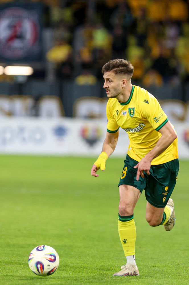 GKS Katowice - Lechia Gdańsk: Zdjęcia kibiców i zawodników z meczu 25. kolejki PKO BP Ekstraklasy