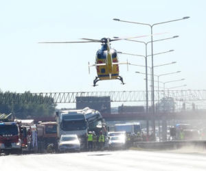 Ciężarówki zderzyły sie na S8