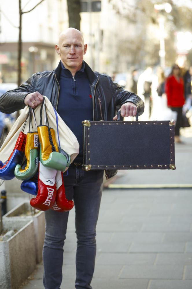 Krzyszof "Diablo" Włodarczyk z żoną