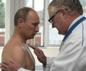 Władimir Putin w szpitalu w Smoleńsku
