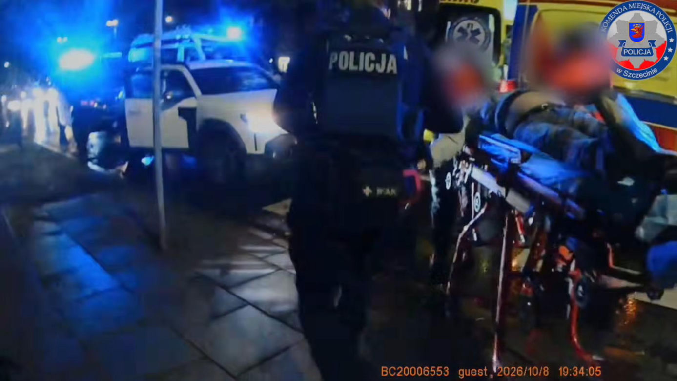 Dramatyczna walka o życie w centrum Szczecina