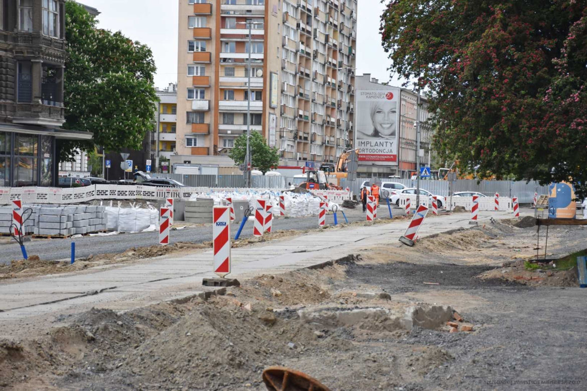 Przebudowa alei Wojska Polskiego - maj 2022
