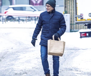 Senator Krzysztof Kwiatkowski na zakupach