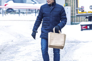 Senator Krzysztof Kwiatkowski na zakupach