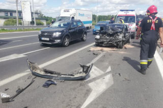 ŁÓDZKIE. Horror na drodze do Katowic. Pijany kierowca rozbił w Rzgowie trzy auta [FOTO]