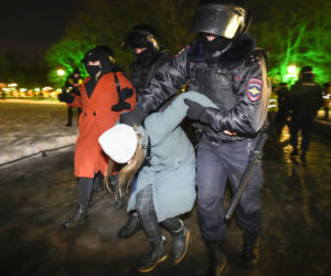 Protesty w Rosji przeciwko wojnie na Ukrainie 