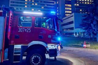 Noc grozy w krakowskim szpitalu. Nagle pojawił się ogień