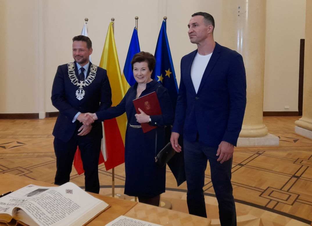 Witalij Kliczko i Hanna Gronkiewicz-Waltz Honorowymi Obywatelami Warszawy