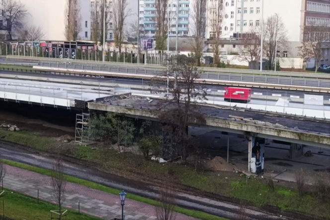 Rozpoczęła się rozbiórka łącznic Trasy Zamkowej