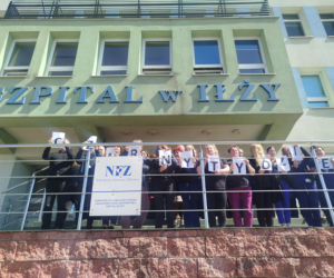 Czarny protest w szpitalu w Iłży!  Dyrekcja przyznaje, że sytuacja finansowa lecznicy jest trudna! 