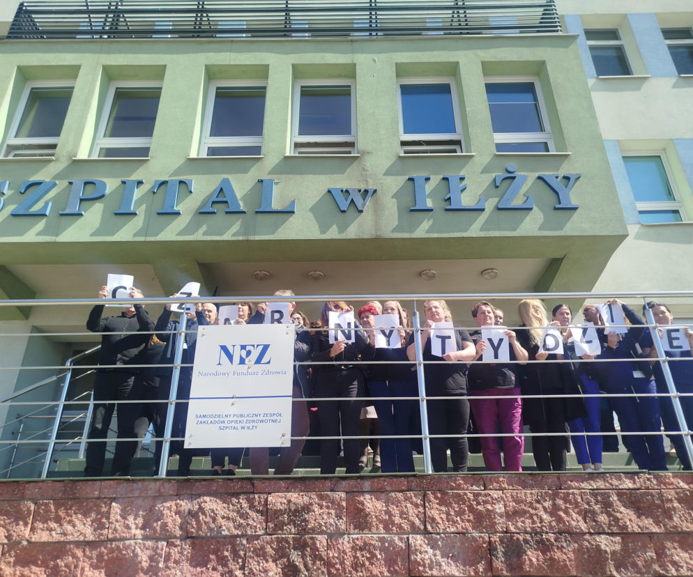 protest szpital w Iłży