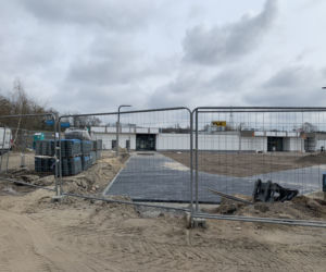 Budowa schroniska przy ul. Kobylepole w Poznaniu (kwiecień 2021)