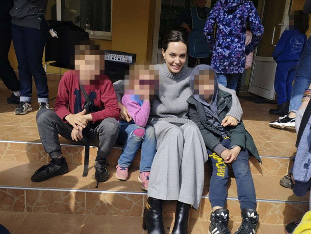 Angelina Jolie na Ukrainie