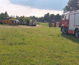 Sieniawa: Rowerzysta wjechał w grupę dzieci