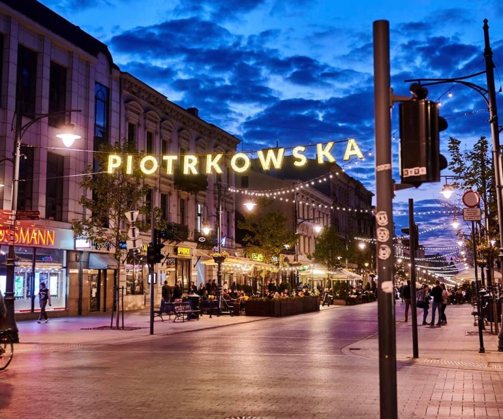 Nowa iluminacja na Piotrkowskiej