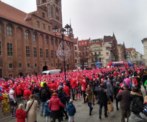 Piękny Festiwal Biegów Świętych Mikołajów Fabryki Cukierniczej Kopernik