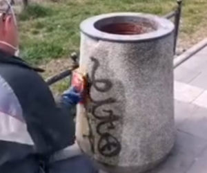 Śmietnikowe graffiti szpeci stolicę