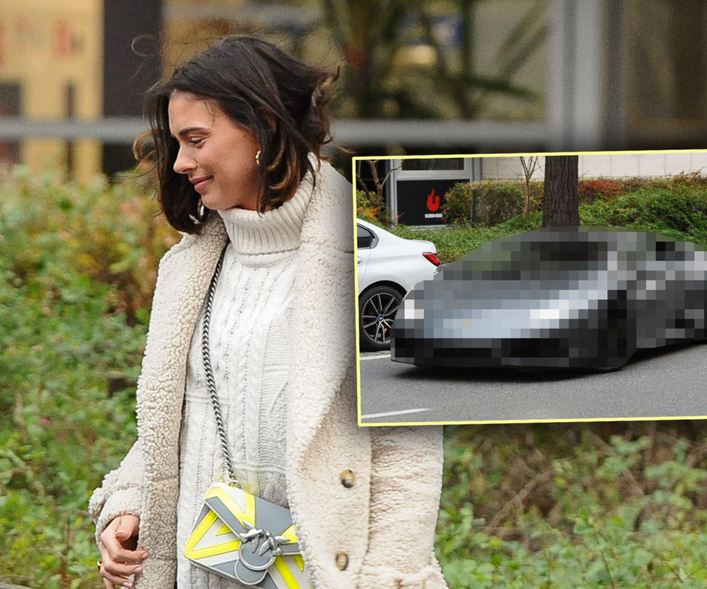 Klaudia Halejcio w drogim Lamborghini