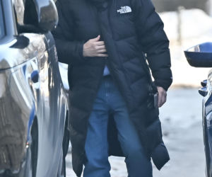 Marek Kondrat z żoną i córką w Warszawie