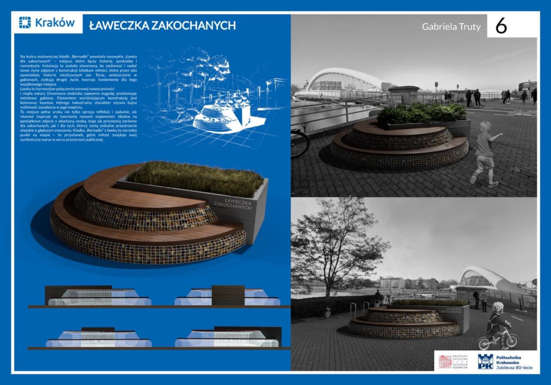 Jaka będzie ławeczka zakochanych w Krakowie? Zagłosują mieszkańcy