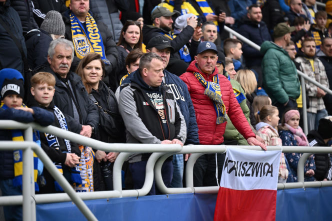 Arka Gdynia - Widzew Łódź: Zdjęcia kibiców i zawodników z meczu 25. kolejki PKO BP Ekstraklasy