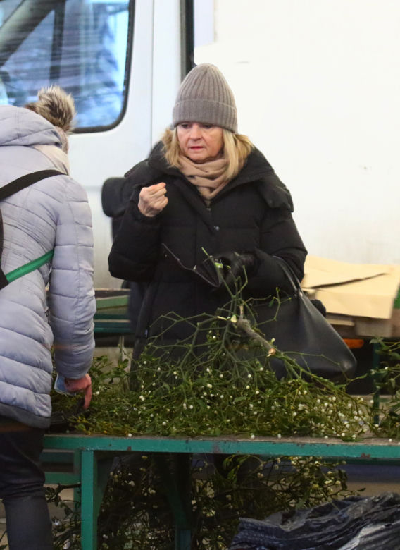 Małgorzata Tusk na bazarku
