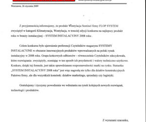 FLOP SYSTEM - niskoenergetyczna wentylacja mieszkań i nie tylko 