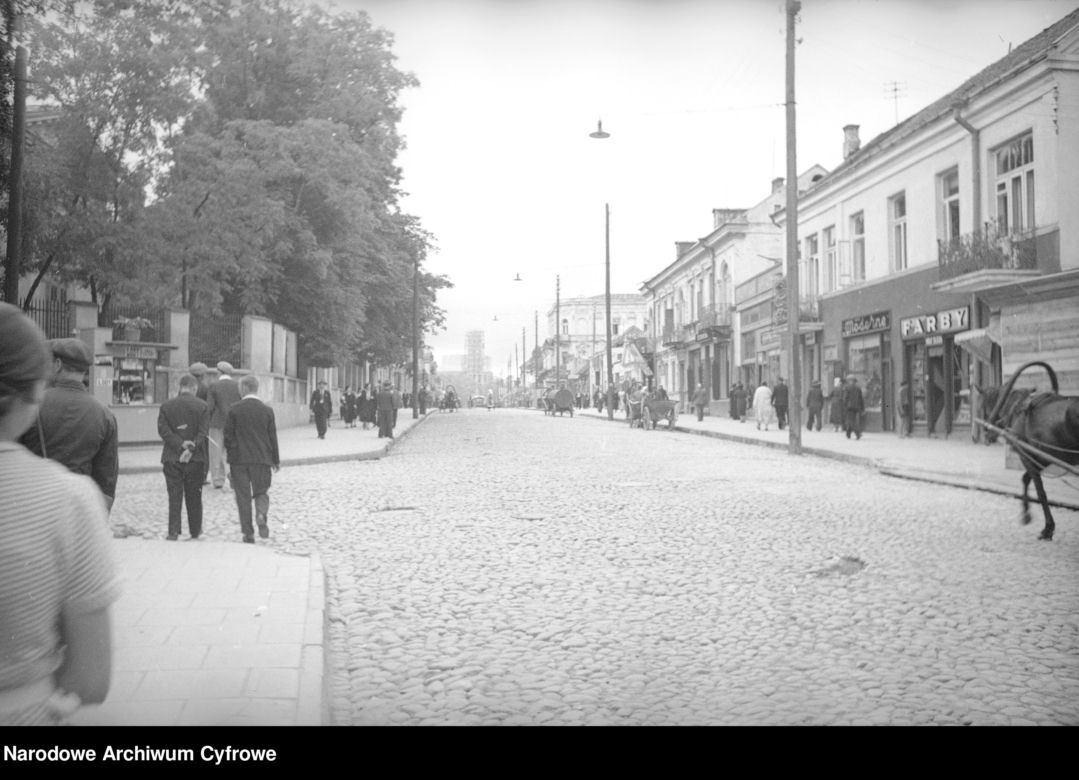 Ulica w Białymstoku. 1936 rok