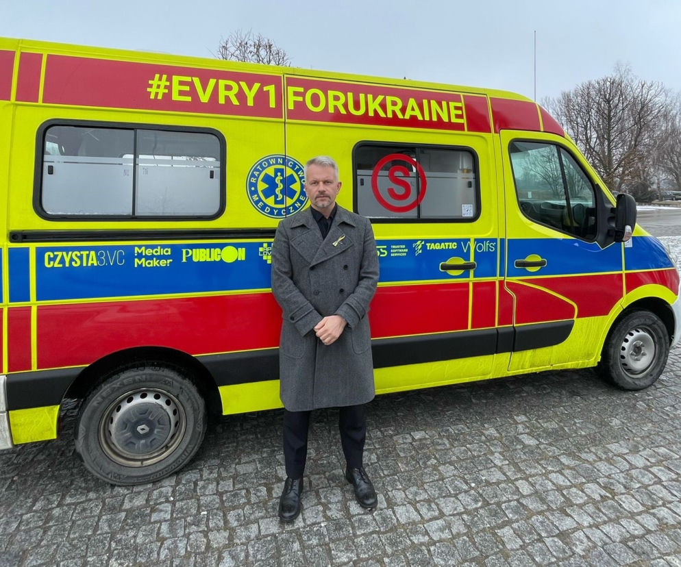 Wrocławski biznesmen kupił dwie karetki dla szpitala na Ukrainie!