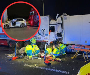 Dramat pod Antwerpią. Polska ciężarówka wbiła się w auta stojące w korku. Kierowcy walczą o życie w szpitalu