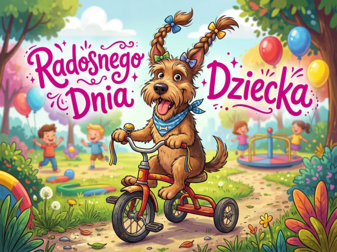 Śmieszna kartka na Dzień Dziecka