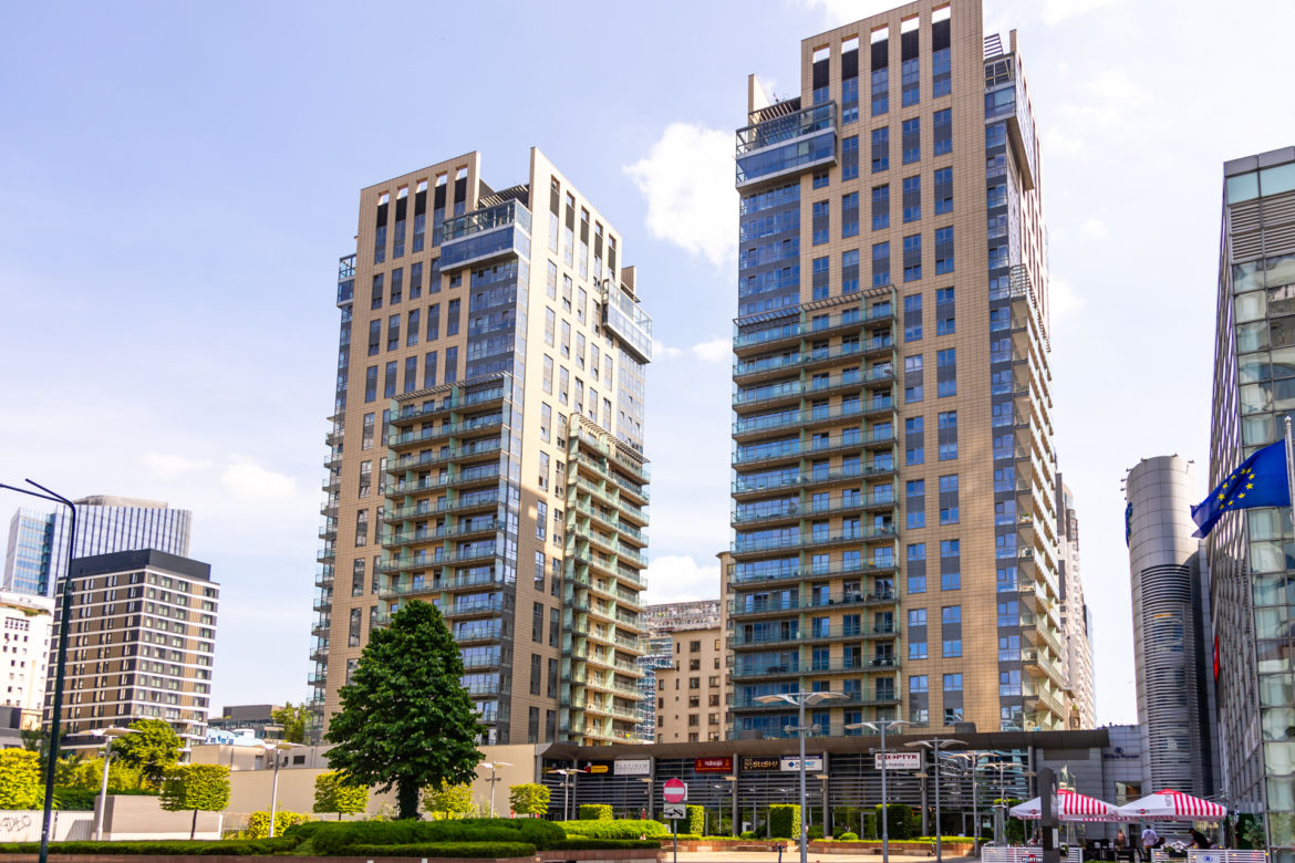Najwyższe budynki mieszkalne Warszawy – Platinum Towers, ul. Grzybowska 59/61 