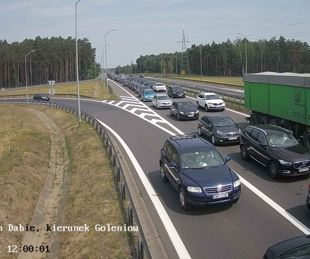 Korek na autostradzie A6