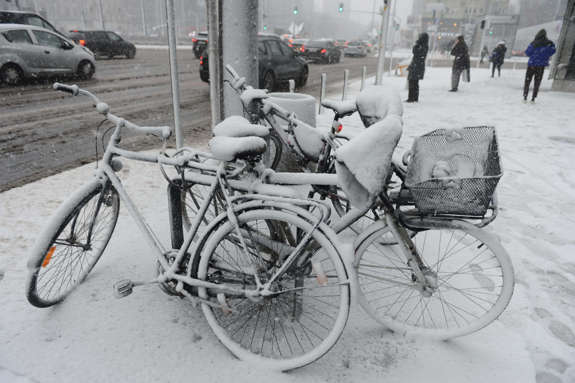 Śnieżyca w Warszawie