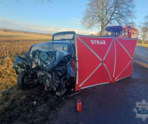 Śmierć na drodze. Nie żyje 65-letnia kierująca Hyundaiem. Ważny apel policji