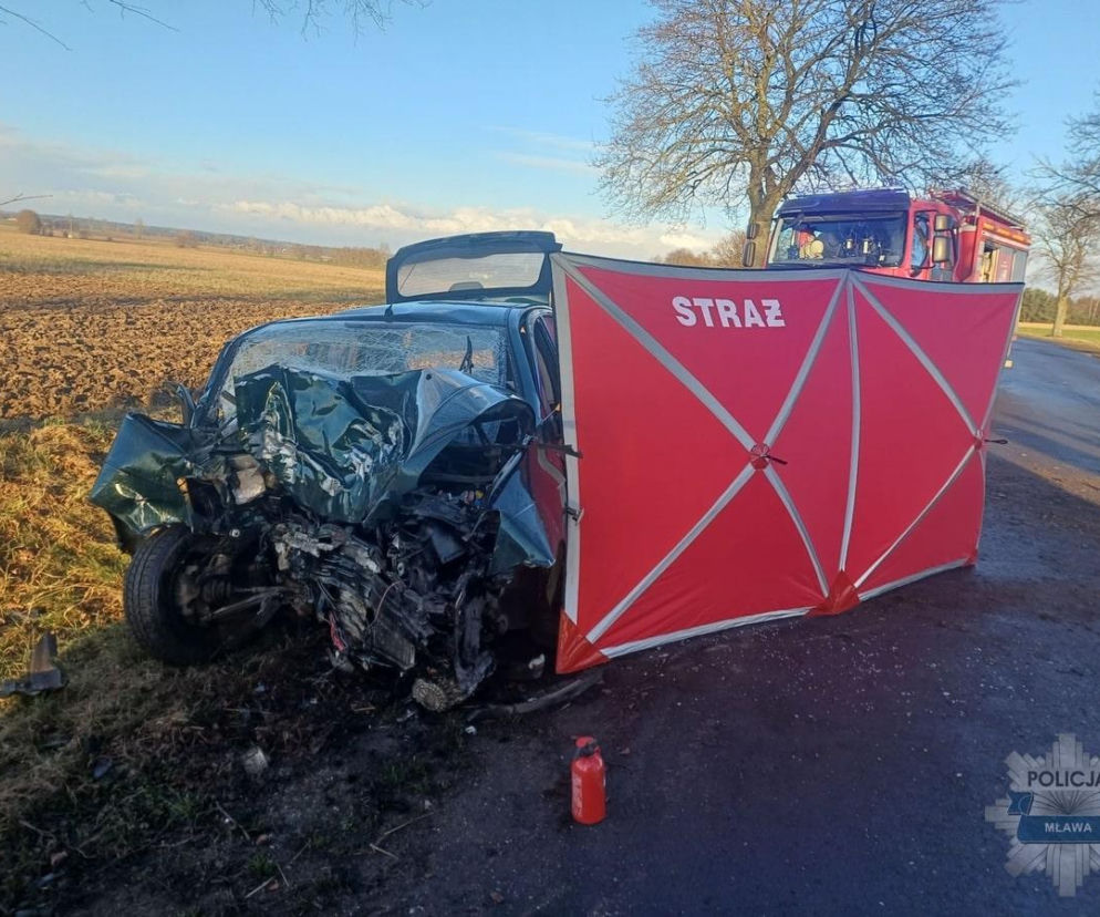 Śmierć na drodze. Nie żyje 65-letnia kierująca Hyundaiem. Ważny apel policji