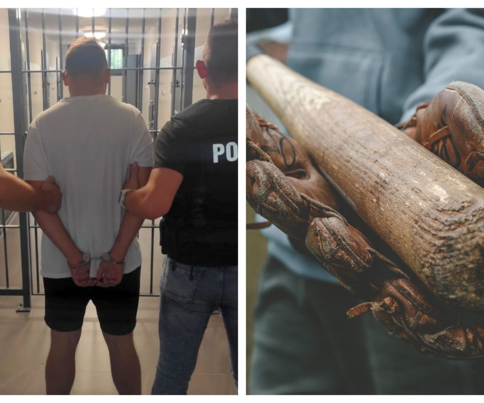Brutalny atak na przypadkowego przechodnia w Pakości. Użył kija baseballowego