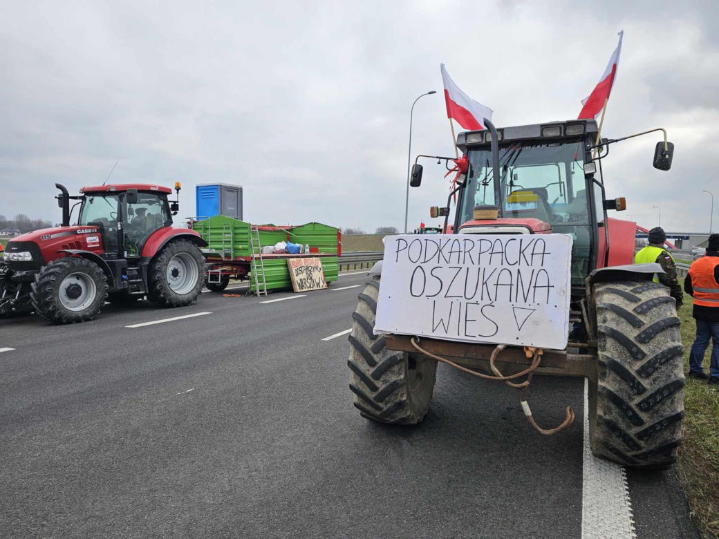 Protest rolników na Podkarpaciu