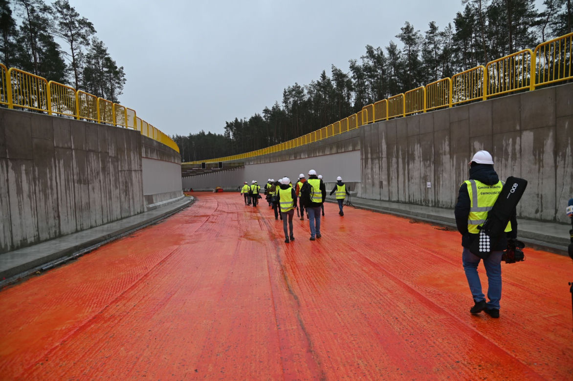 Budowa tunelu pod Świną - luty 2022