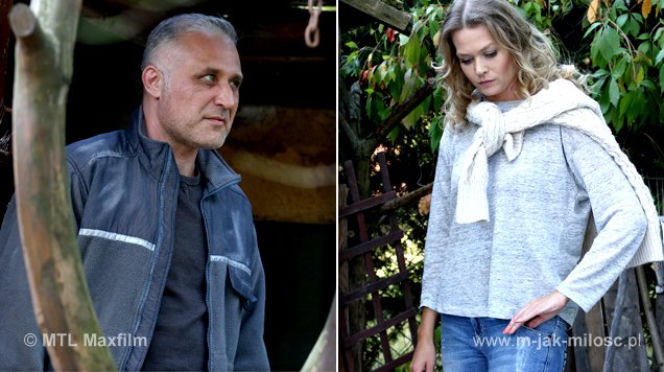 M jak miłość odc. 1106. Rafał (Przemysław Bluszcz), Anna (Tamara Arciuch)