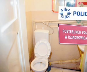 Policja: nowe logo - stare kible