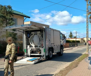 Akcja służb przy ul. Zielonej w Płocku