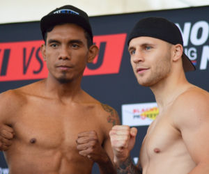 KnockOut Boxing Night 7 - Rzeszów (ważenie) - Edwin Palacios vs Kamil Szeremeta