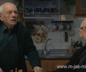 M jak miłość. Lucjan Mostowiak (Witold Pyrkosz), ksiądz (Maciej Damięcki)