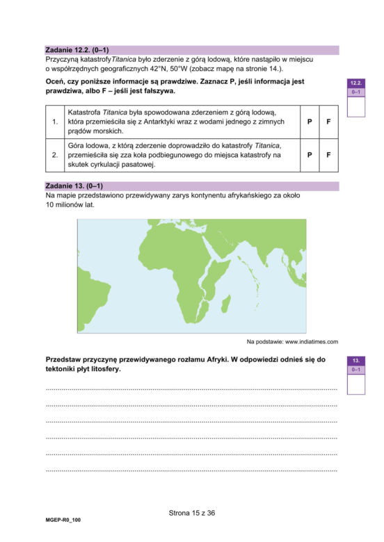 Matura rozszerzona geografia 2024 - ARKUSZE CKE