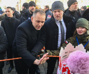 Karol i Marta Nawroccy na Orszaku Trzech Króli