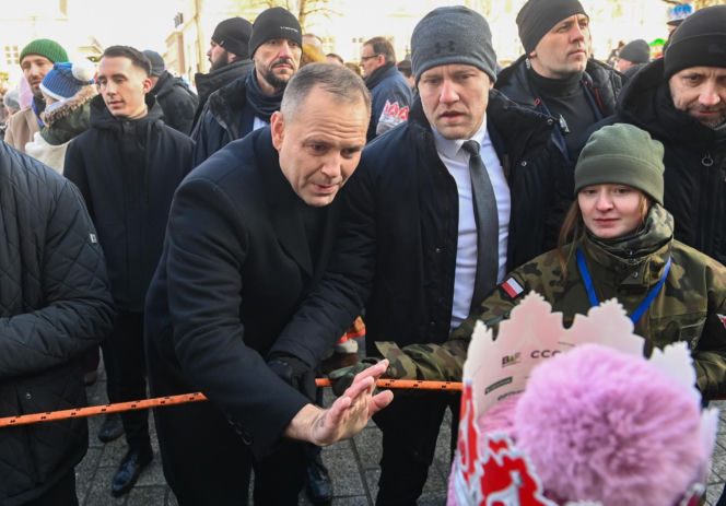 Karol i Marta Nawroccy na Orszaku Trzech Króli