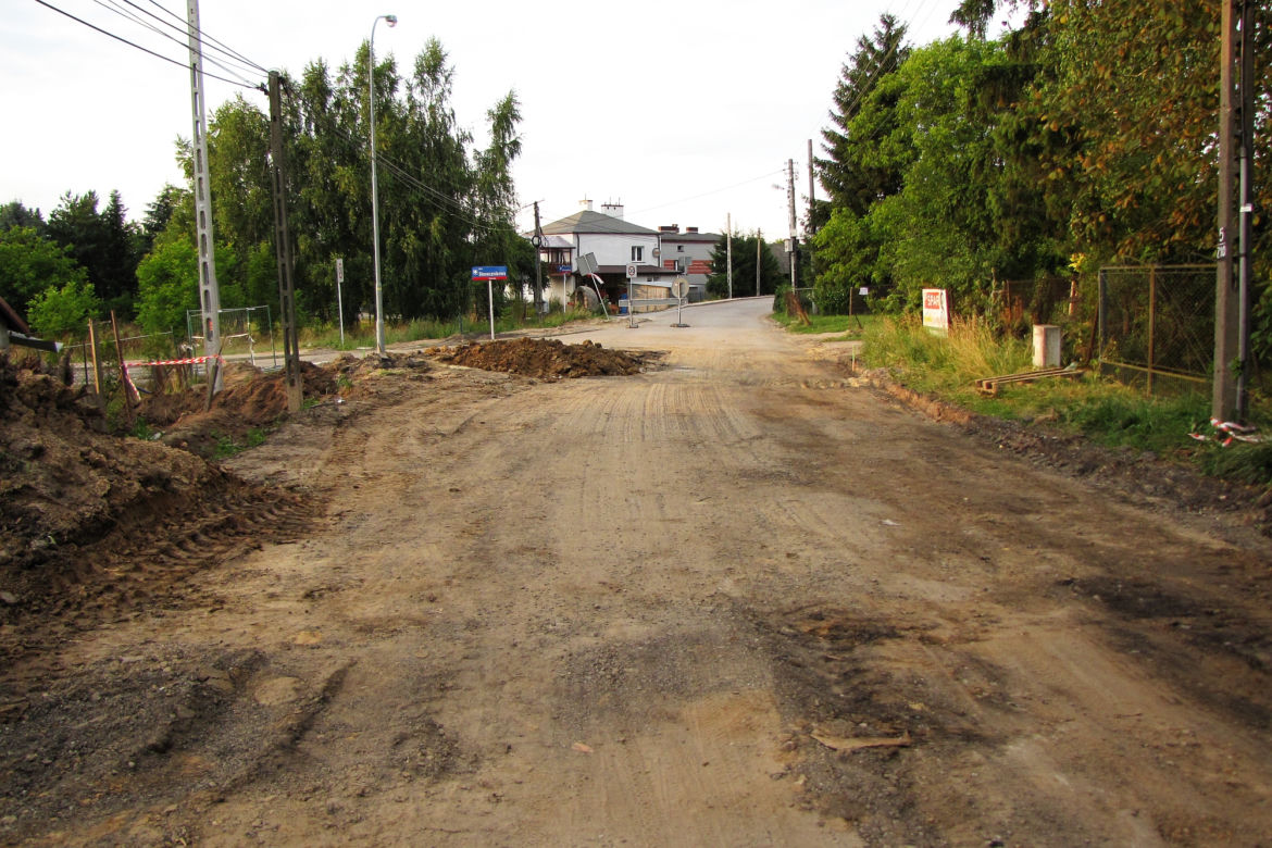 Remont ulicy Wieniawskiego w Rzeszowie (lipiec 2019)
