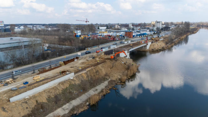 Nowy most na Białołęce przy ul. Płochocińskiej