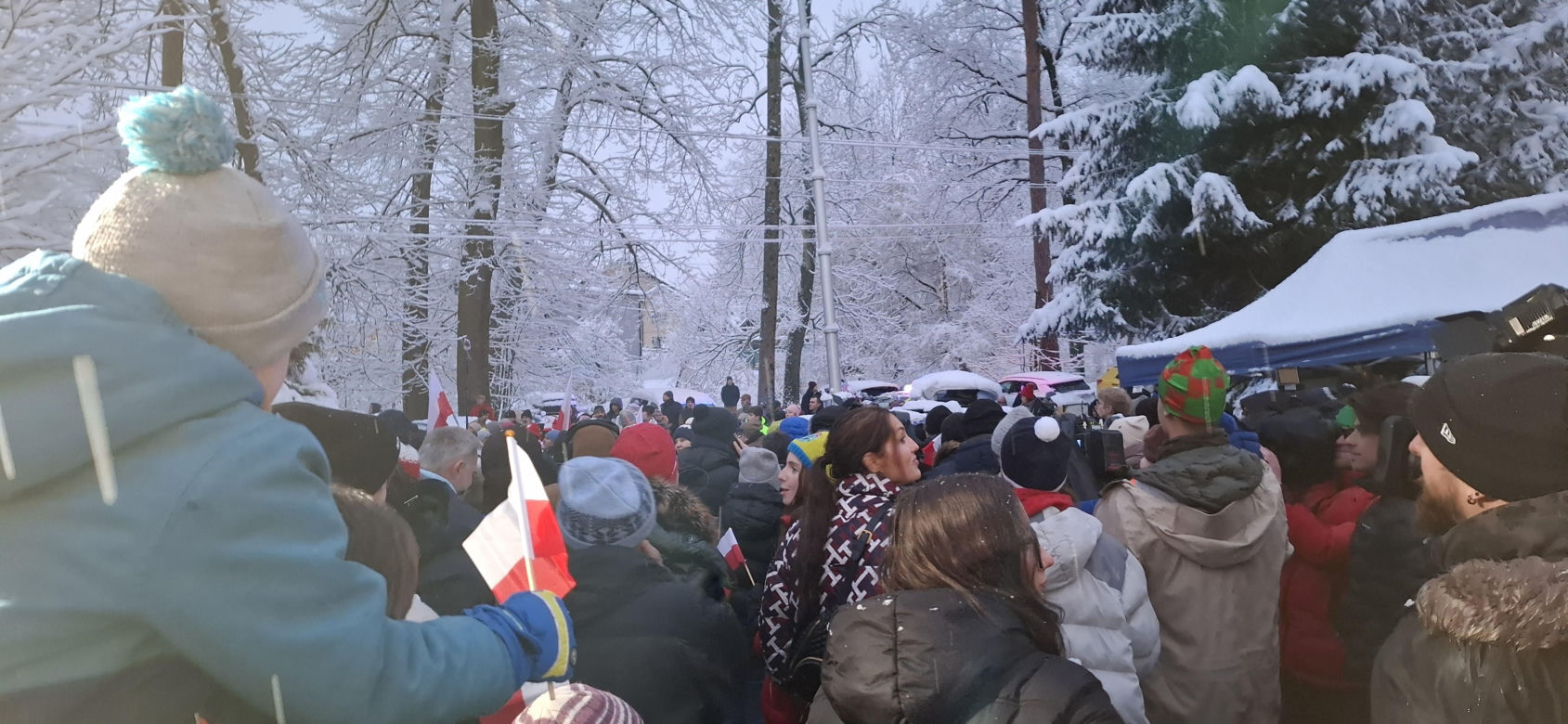Powitanie Kacpra Tomasiaka w Bystrej 18.02.2026